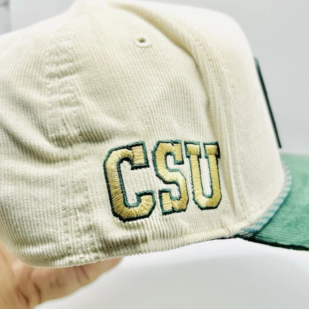 Colorado State Rams Black Clover Corduroy 2-Tone Hat Cap Snapback Adjustable